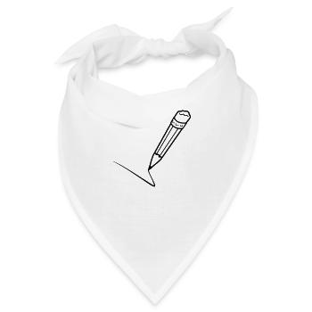 Clipart Abhaken Stift - Bandana - Weiß - Vorne