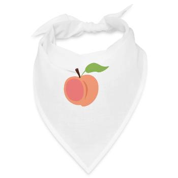 Pfirsich - Bandana - Weiß - Vorne