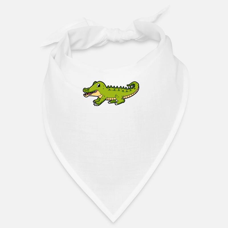 crocodile - Bandana - blanc