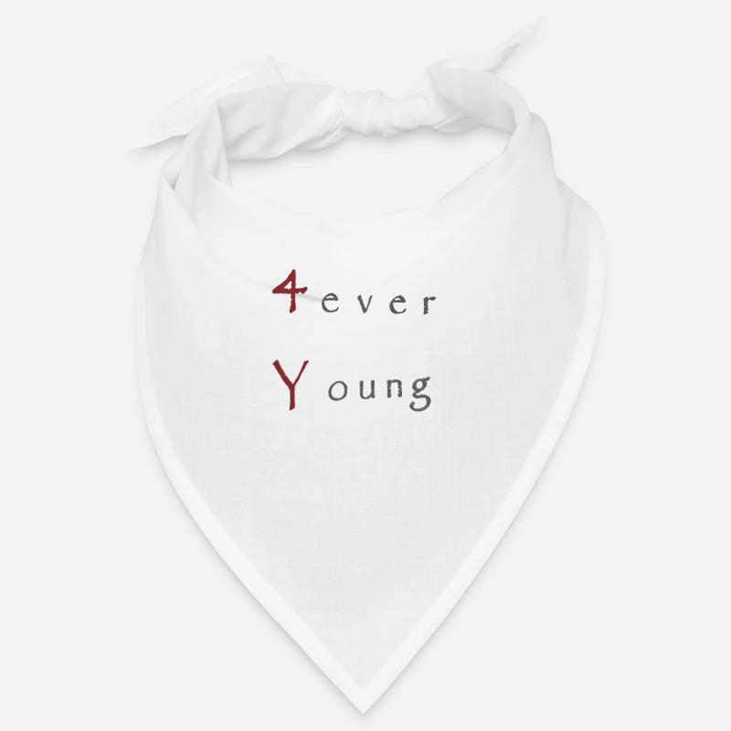 forever young - Bandana - Weiß