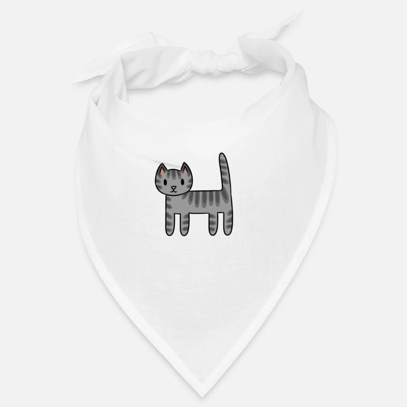 Graue Tabby-Katze Bandana