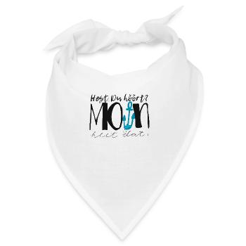 moin heet dat - Bandana - Weiß - Vorne