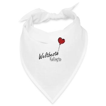 Weltbeste Kollegin - Bandana - Weiß - Vorne