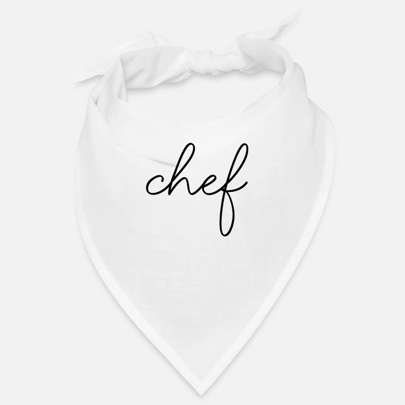 Chef Spruch Schrift Sprüche Bandana