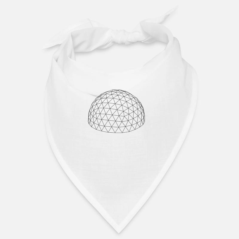Geodesic dome, biosphere, geometric lines Bandana