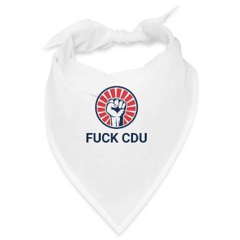 FUCK CDU REVOLUTION - Bandana - Weiß - Vorne