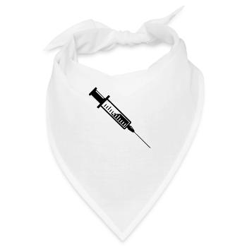 Spritze, ich bin durch! - Bandana - Weiß - Vorne