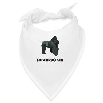 Silberrücken | Gorilla - Bandana - Weiß - Vorne