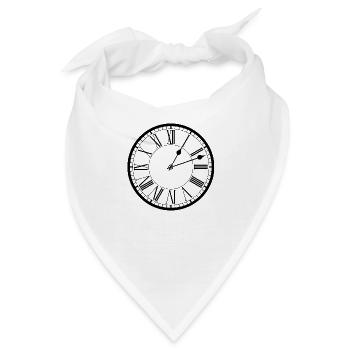 ACAB CLOCK 19 - Bandana - Weiß - Vorne
