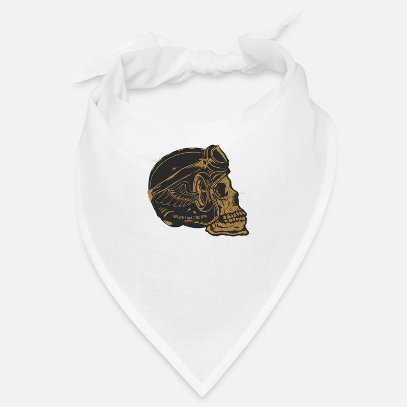 skull skull helmet biker wing wheel Bandana