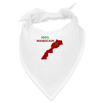 100% MAROKKANISCHE 100% Marokkanische Sahara - Bandana - Weiß - Vorne