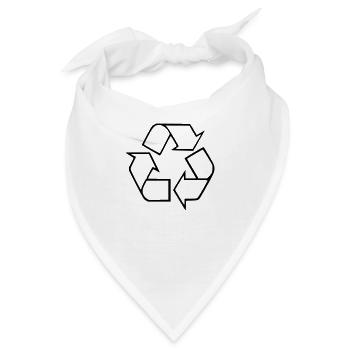 Recycle - Bandana - Weiß - Vorne