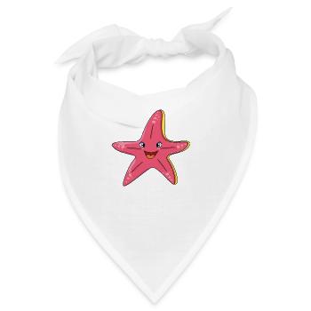 Seestern - Bandana - Weiß - Vorne