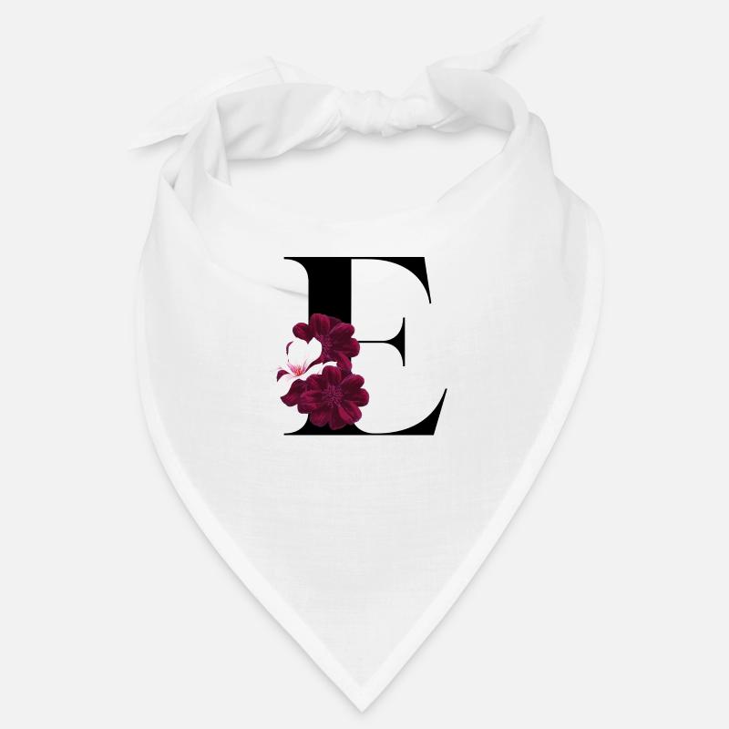 Buchstabe E blühende Bandana