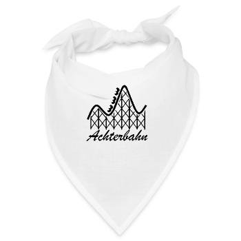 Rollercoaster Achterbahn - Bandana - Weiß - Vorne