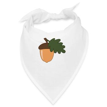 Eichel Nuss - Bandana - Weiß - Vorne