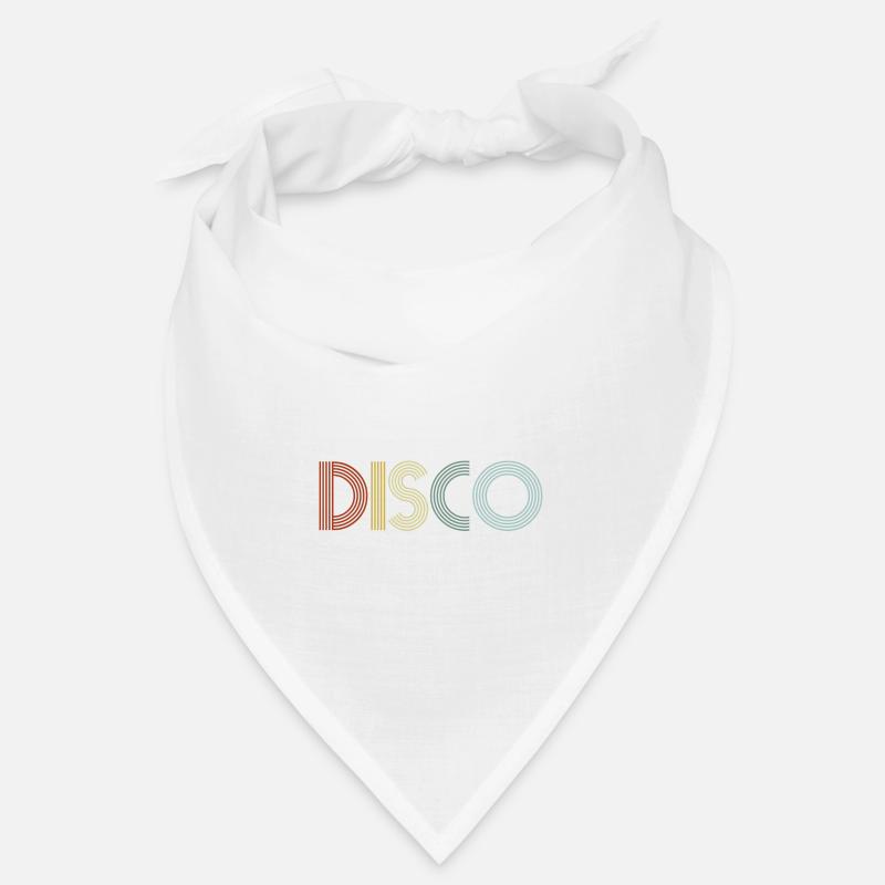 Disco 70er Jahre Retro Dancer - Bandana - Weiß