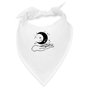 Den Nachthimmel halten - Bandana - Weiß - Vorne