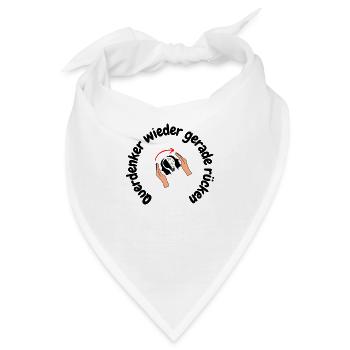 Querdenker wieder gerade rücken - Bandana - Weiß - Vorne