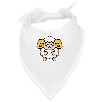 Sternzeichen Widder - Bandana - Weiß - Vorne