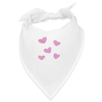herzen herz - Bandana - Weiß - Vorne