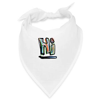 Hi Hallo - Bandana - Weiß - Vorne