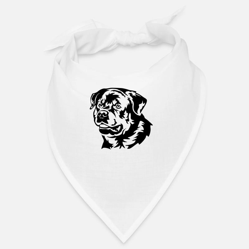 Rottweiler Head Bandana