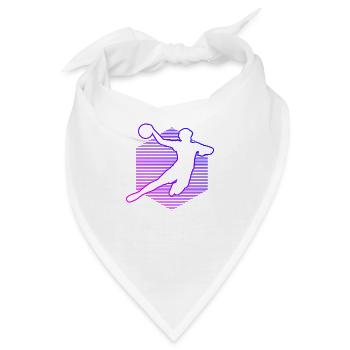 Handball Kinder Mädchen Handballer Damen Frauen - Bandana - Weiß - Vorne