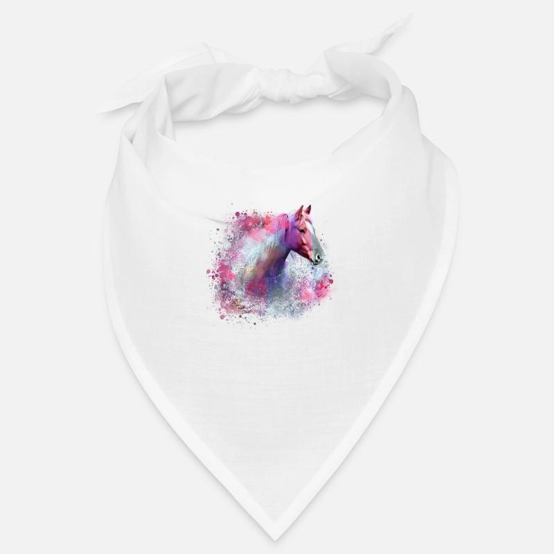 haflinger,pferd,graffiti, malerei, pferdekopf,bunt Bandana