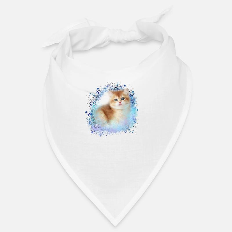 chaton, chaton, chaton, graffiti, peinture - Bandana - blanc
