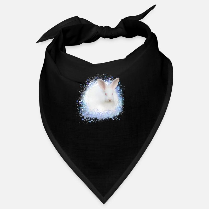 white rabbit,rabbit,graffiti,blue Bandana