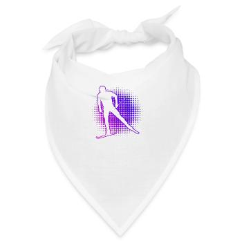 Langlauf Skating Langlauf Klassisch Langlauf - Bandana - Weiß - Vorne