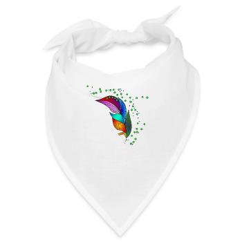 Feder - Bandana - Weiß - Vorne