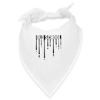 Tropfen Old School - Bandana - Weiß - Vorne