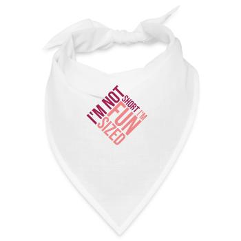 Not short fun sized - Bandana - Weiß - Vorne