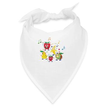 Veggie-Party - Bandana - Weiß - Vorne