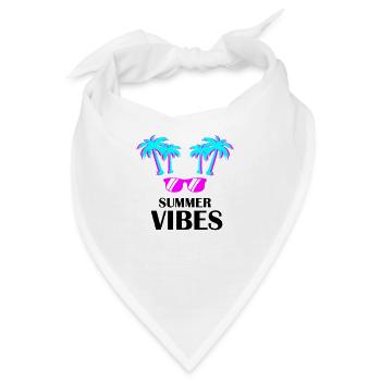Summer Vibes - Bandana - Weiß - Vorne