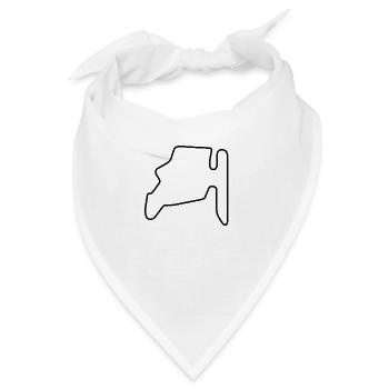 Ungarn Rennstrecke - Bandana - Weiß - Vorne