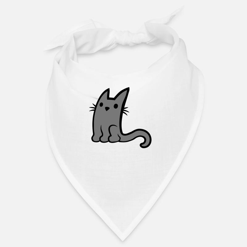 Mignon petit chat gris Bandana