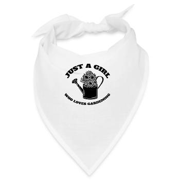 Gärtnerin Garten Mädchen Obstgarten Hobbygärtnerin - Bandana - Weiß - Vorne