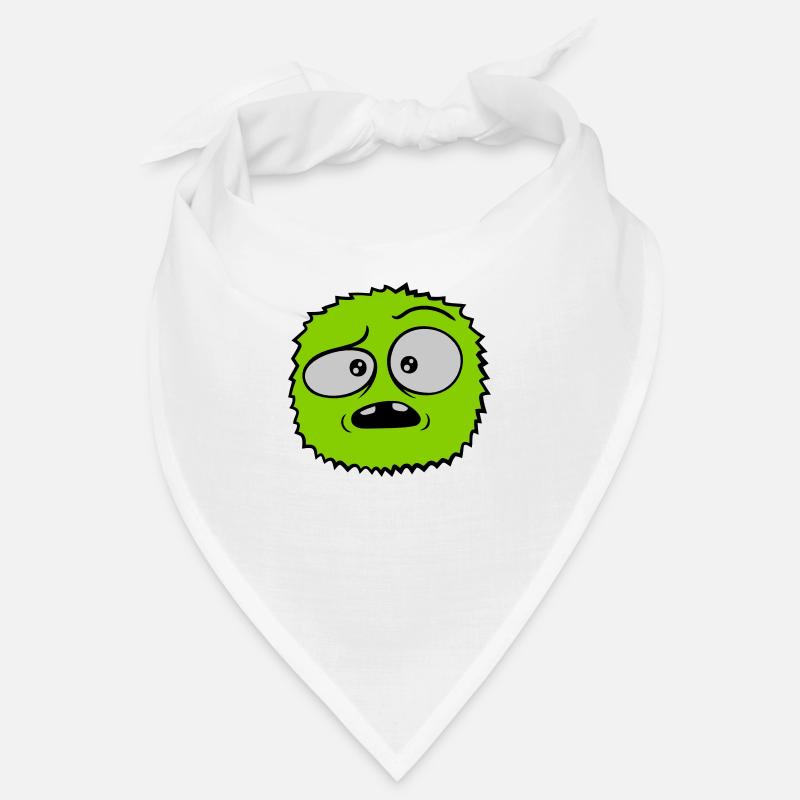 Haariges Monster skeptisches Gesicht Bandana