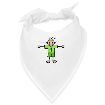 Torwart Nummer Eins - Torhüter - Handball Fußball - Bandana - Weiß - Vorne