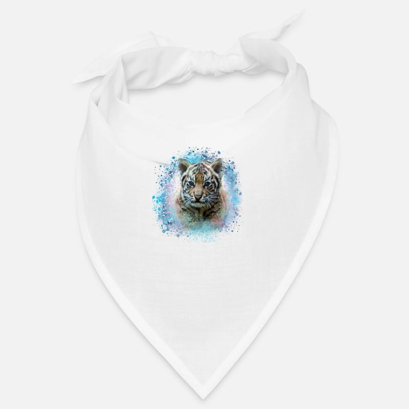 tigerbaby,tiger,blue,graffiti,painting Bandana