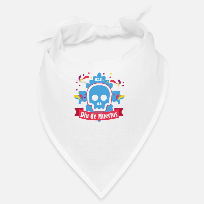 dia de muertos blau Bandana