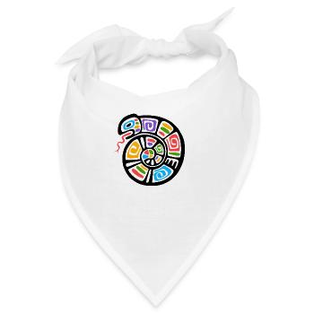 Kultur der Inkas, Symbol - Bandana - Weiß - Vorne
