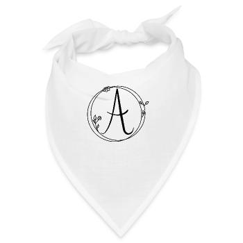 Großbuchstabe A - Bandana - Weiß - Vorne