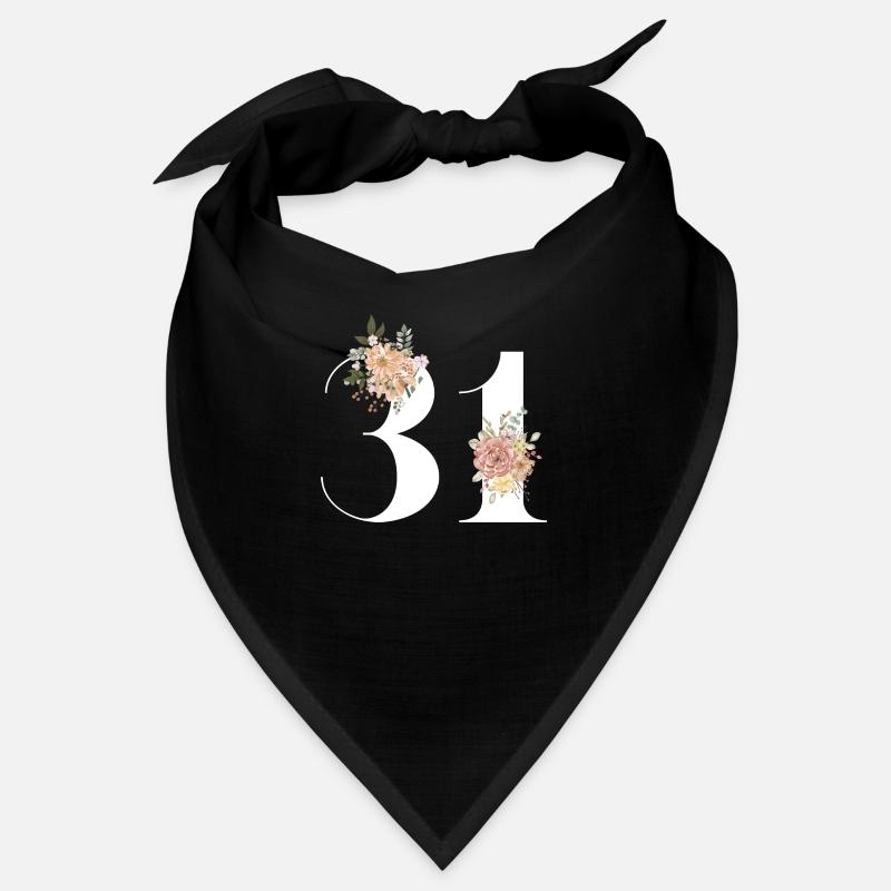 31e anniversaire fleuris (Cadeau de 31 ans) Bandana