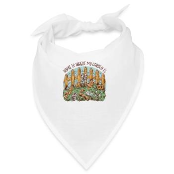 Garten Gärtner Hobbygärtner Geschenk Obstgarten - Bandana - Weiß - Vorne