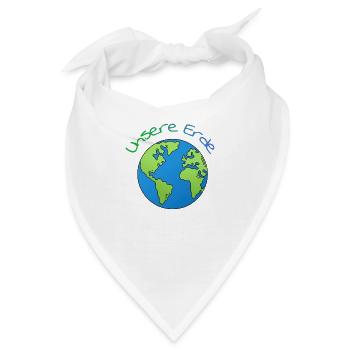 Unsere Erde - Bandana - Weiß - Vorne