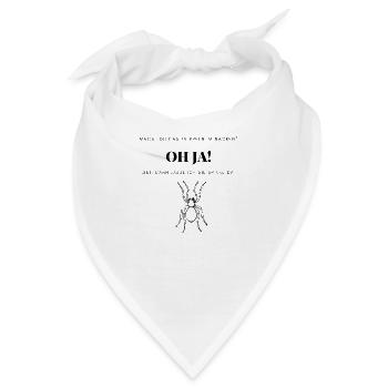 Oh JA Spinne - Bandana - Weiß - Vorne
